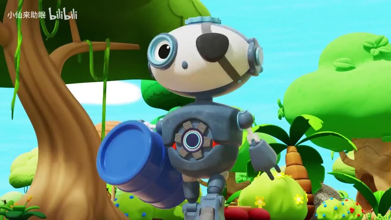 18.河流被垃圾堵塞，挖掘机来清理