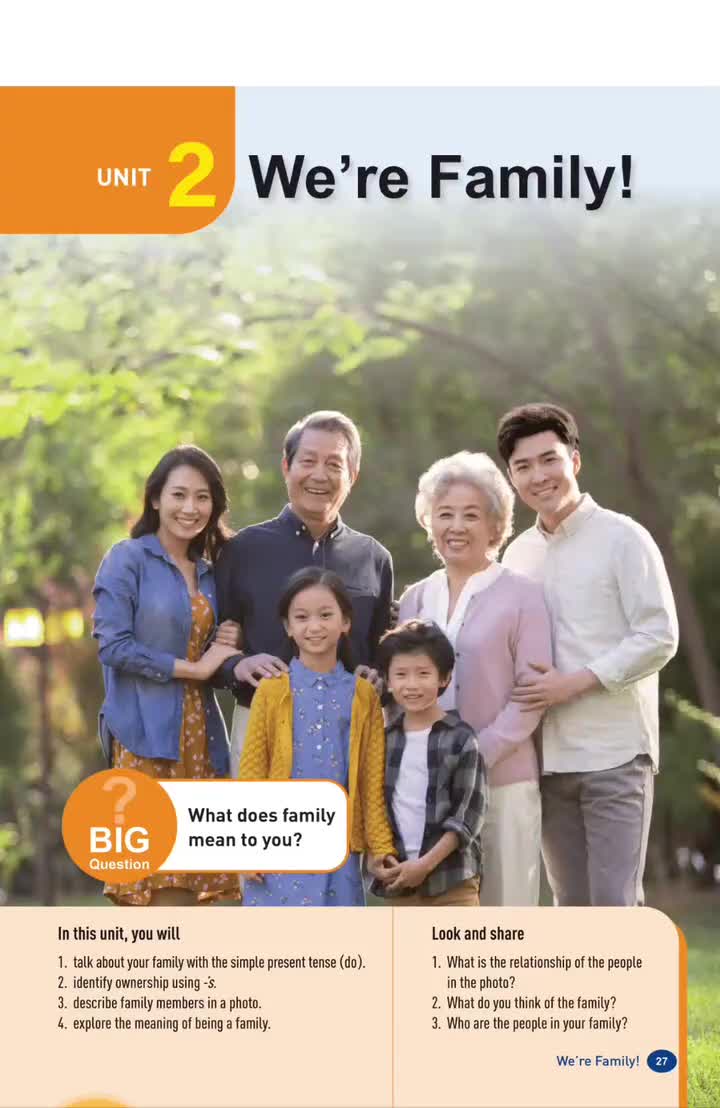 unit 2 We're Family(p.27)