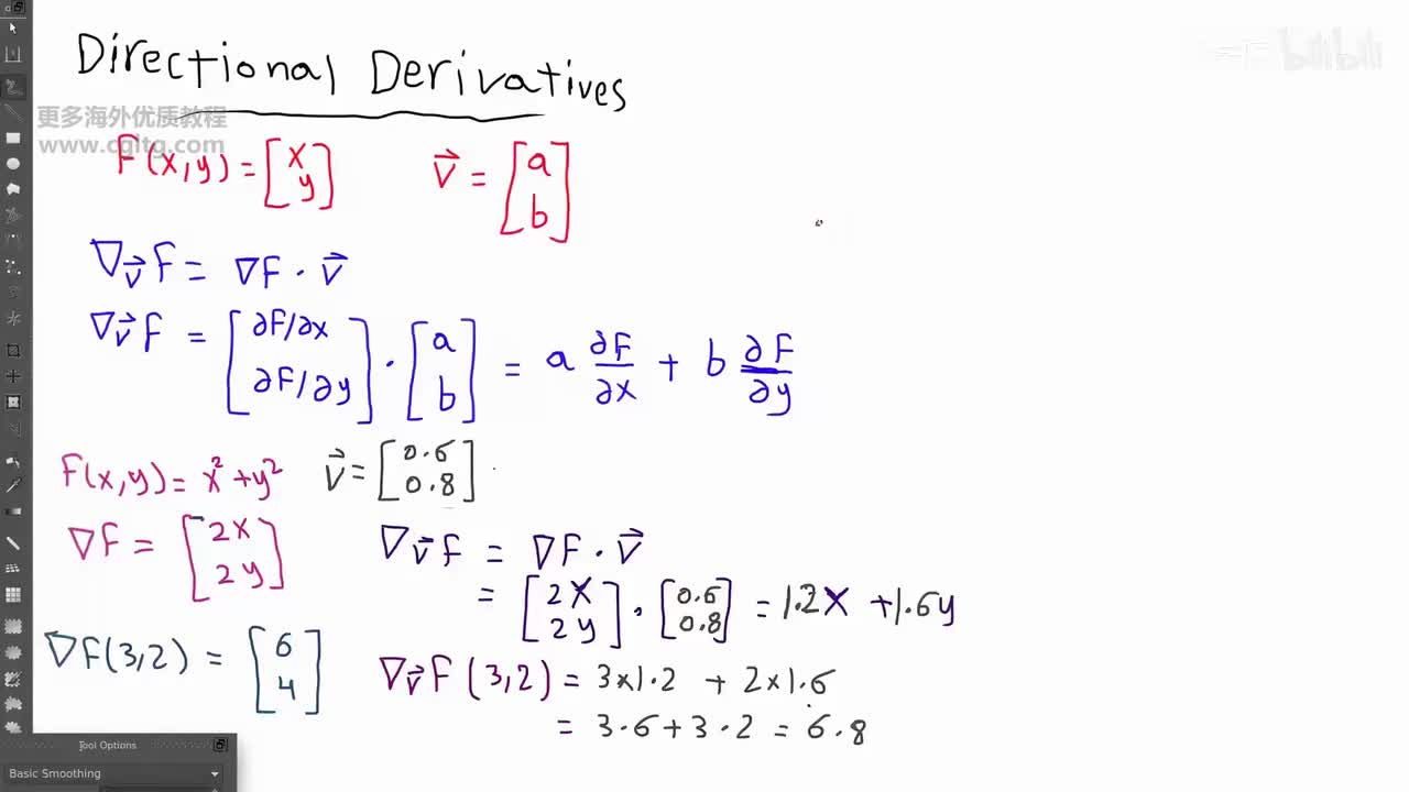 30 directional derivatives