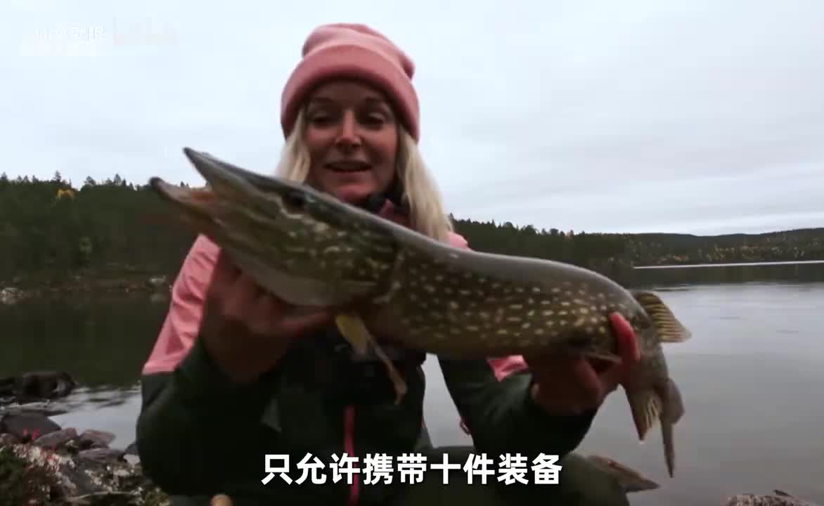 一口气看完荒野独居丹麦版第八季，大佬用弓箭射松鼠抓野鳟鱼