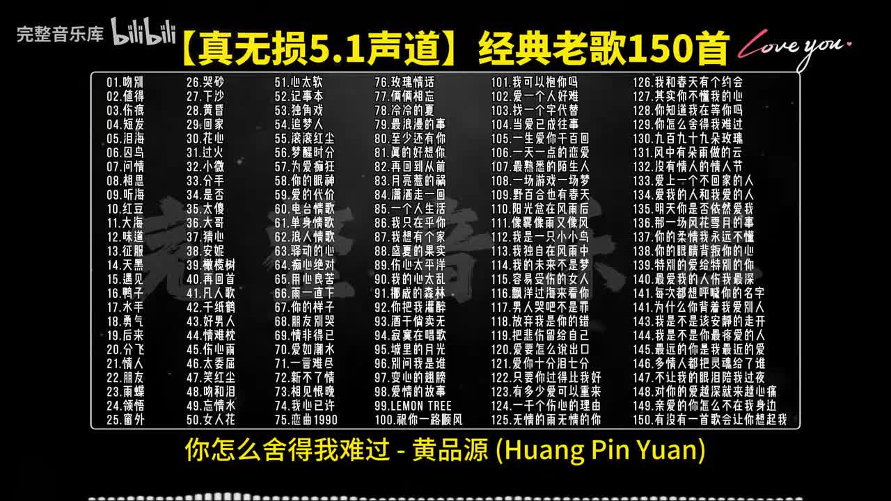 129.你怎么舍得我难过 - 黄品源