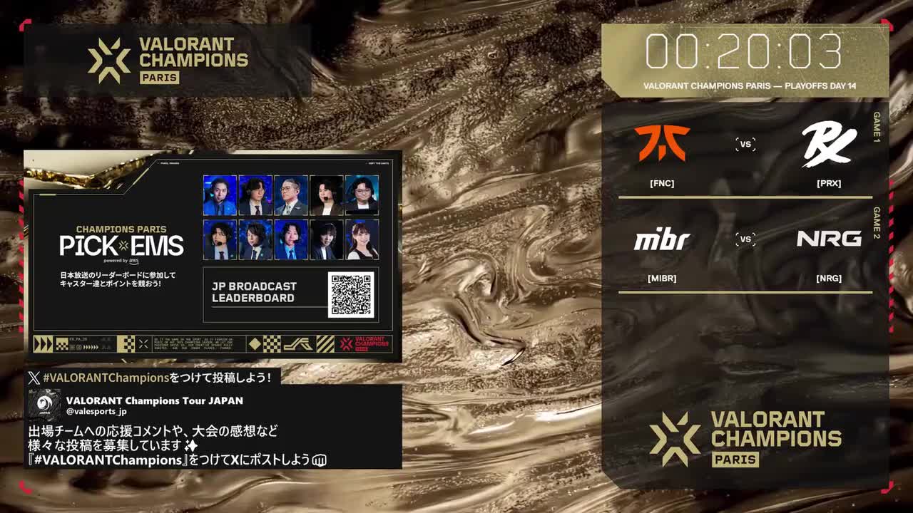 日｜D4｜FNC vs PRX｜NRG vs MIBR