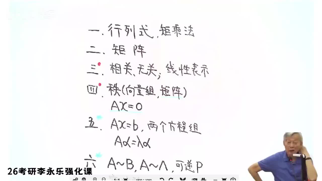 02-强化线代2 第一部分 方阵的行列式