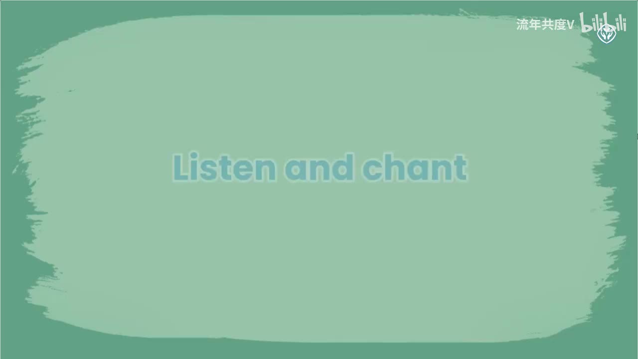 Unit 6 B Listen and chant