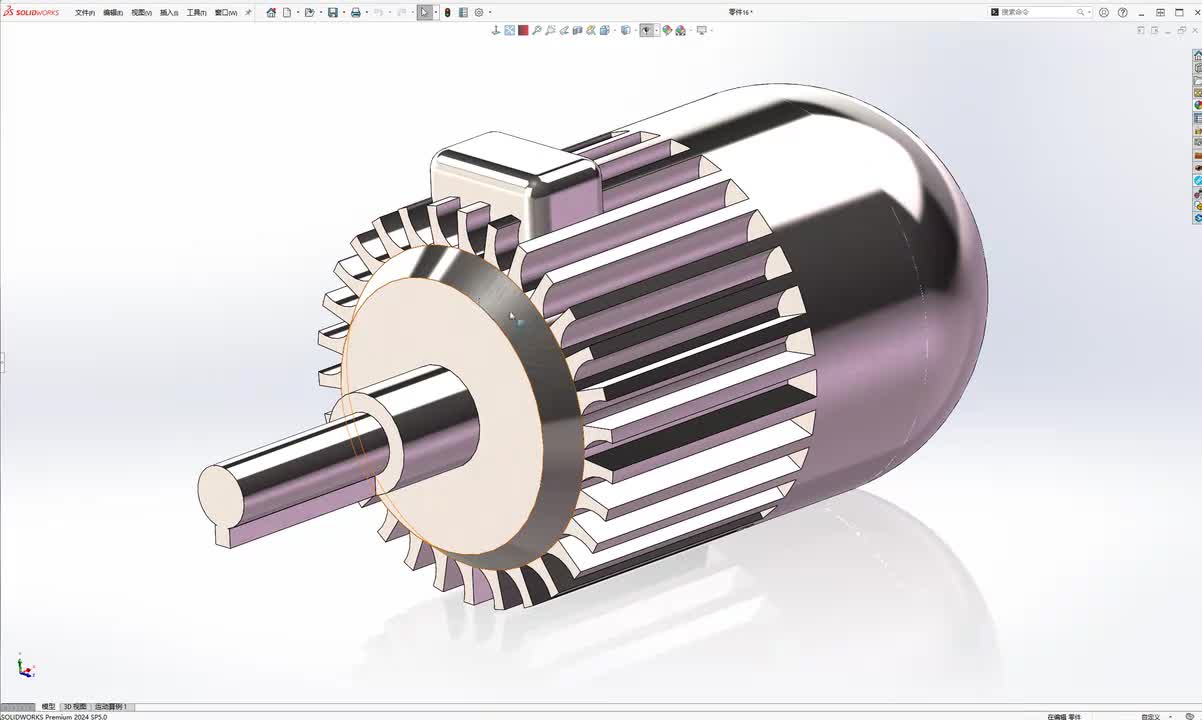 Solidworks绘制三相异步电机