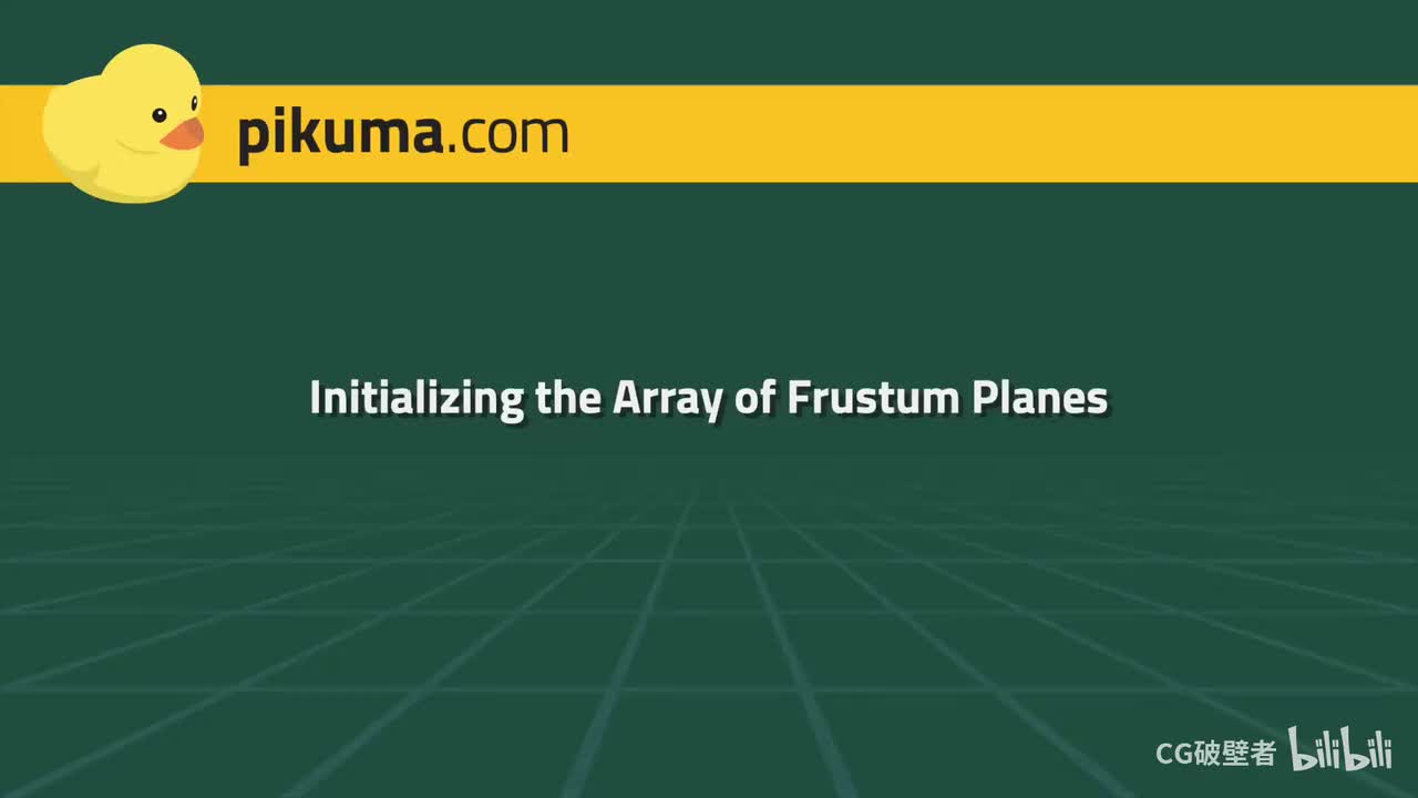26.05 Initializing an Array of Frustum Planes