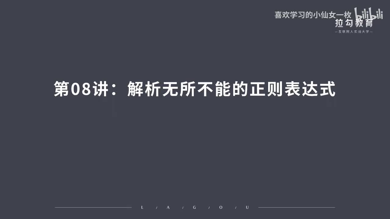 [1669] 第08讲：解析无所不能的正则表达式