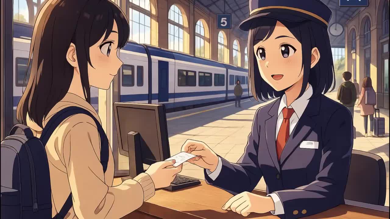 11- Simple French Dialogues for Beginners Train Travel Practice (A1–A2)