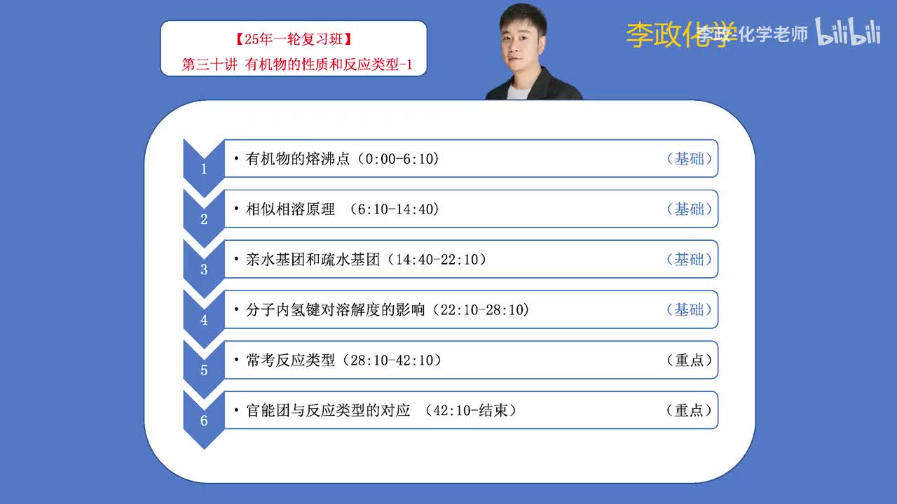 81.【秋季】必修有机-第30讲 有机物的性质和反应类型-1