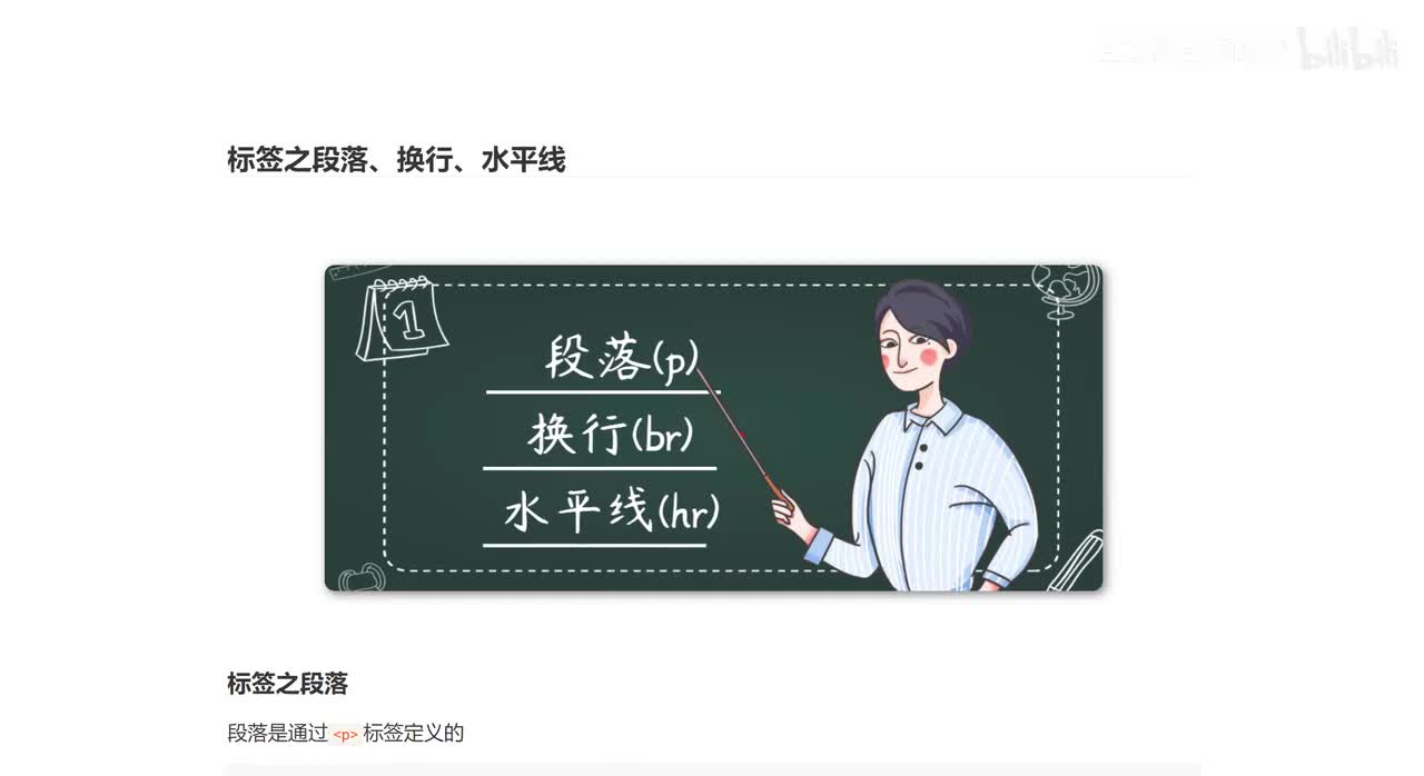 006_前端Web开发_标签之段落、换行、水平线