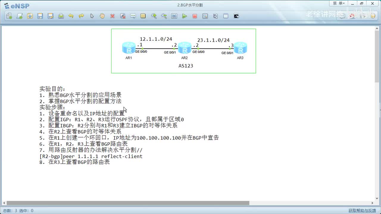 HCIP：47.BGP水平分割