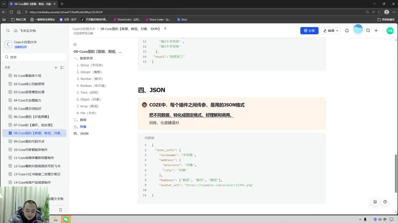 08-2 Coze里的【json数据格式】