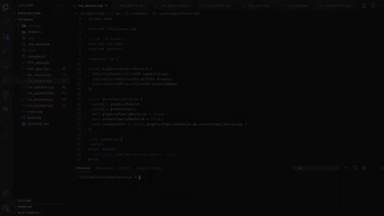 【原声】04. Device Setup & Pipeline cont. - Vulkan Game Engine Tutorial 03