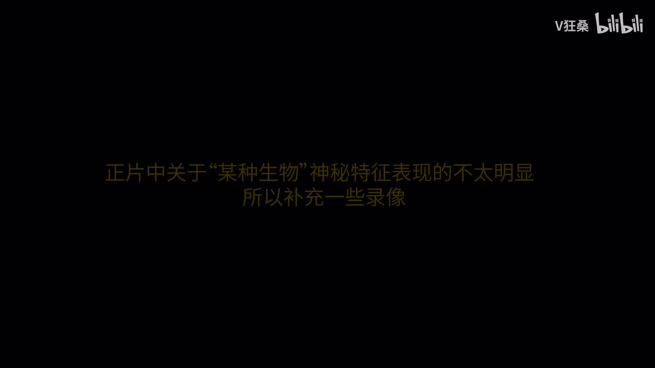 补充录像：“某种生物”的神秘特征