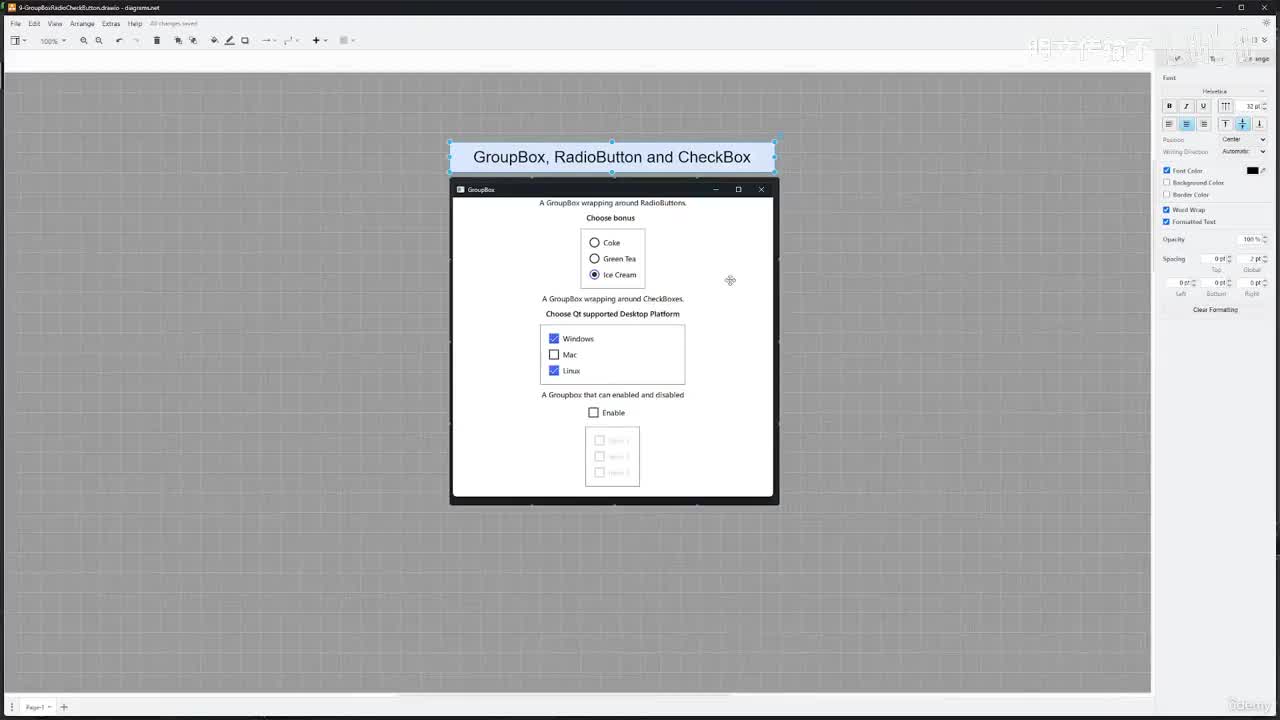 09-009 GroupBox、RadioButton 和 CheckBox