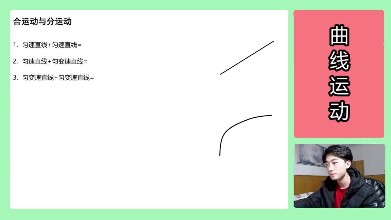59.【高中物理必修二】【曲线运动】合运动与分运动