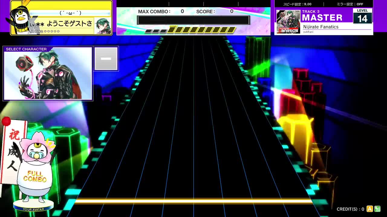 14.4(X-V) Nijirate Fanatics [MASTER 14] (譜面確認) [CHUNITHM チュウニズム]