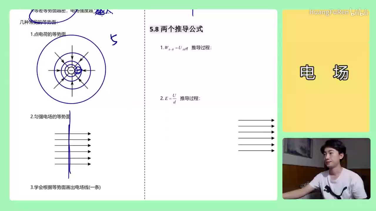166.【高中物理选修3-1】【电场】两个推导公式及总结