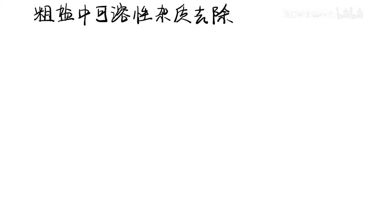 16粗盐中可溶性杂质