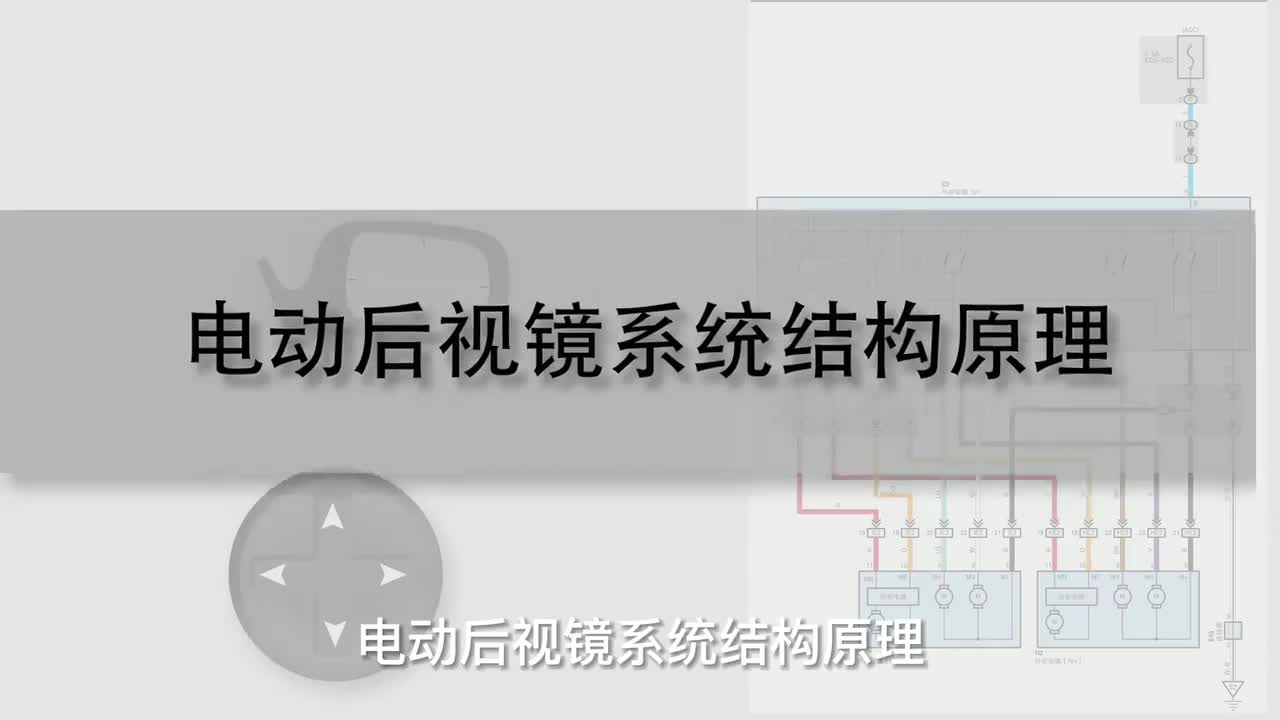 136 电动后视镜系统结构原理