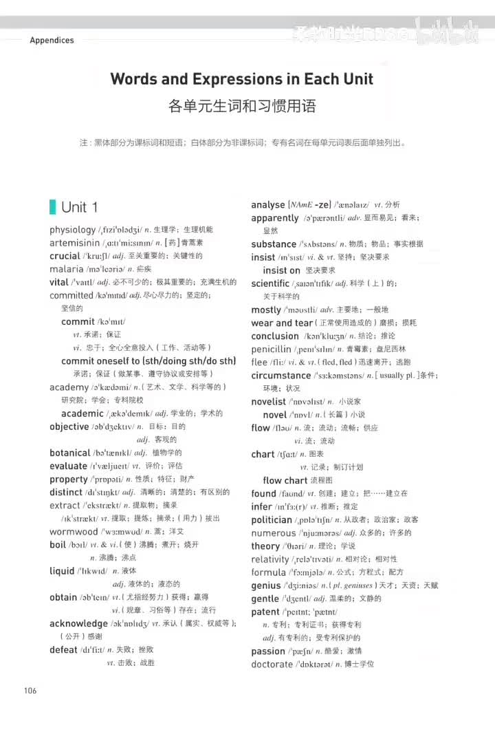 选择性必修第一册丨Unit 1
