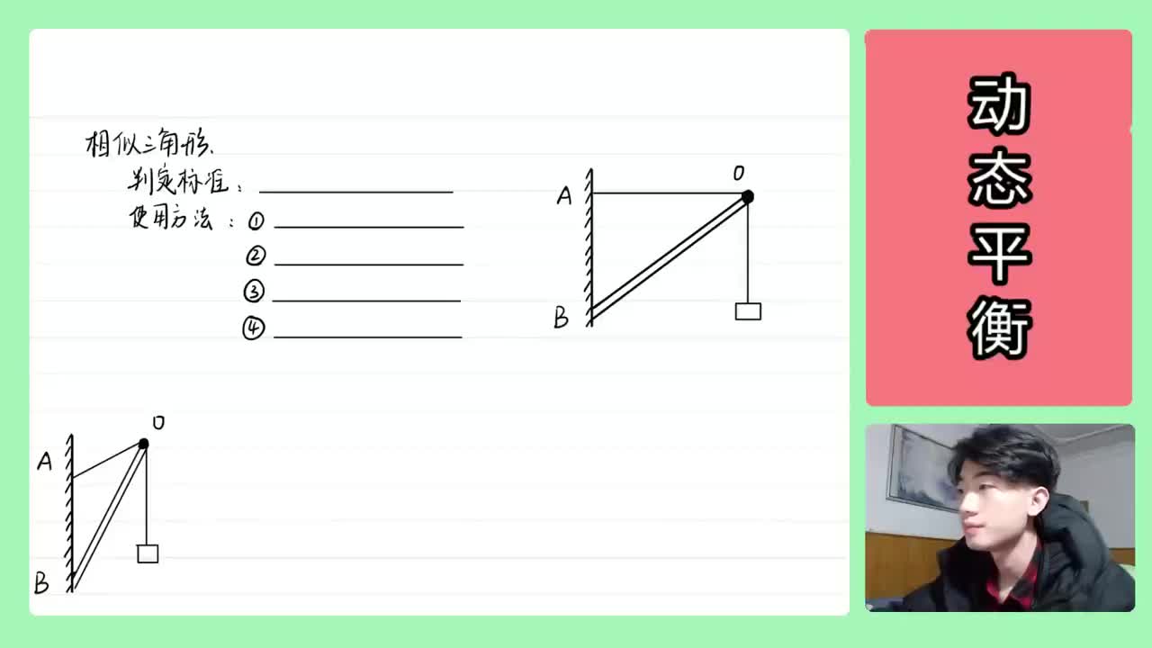 16.【高中物理必修一】【动态平衡】相似三角型