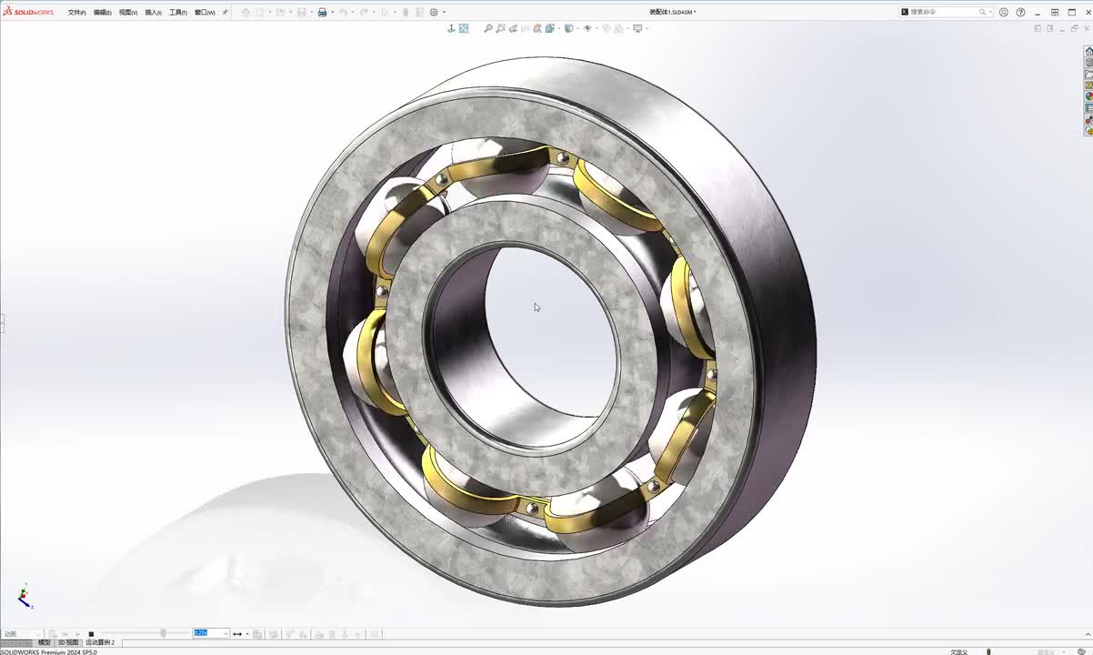 Solidworks绘制轴承与装配