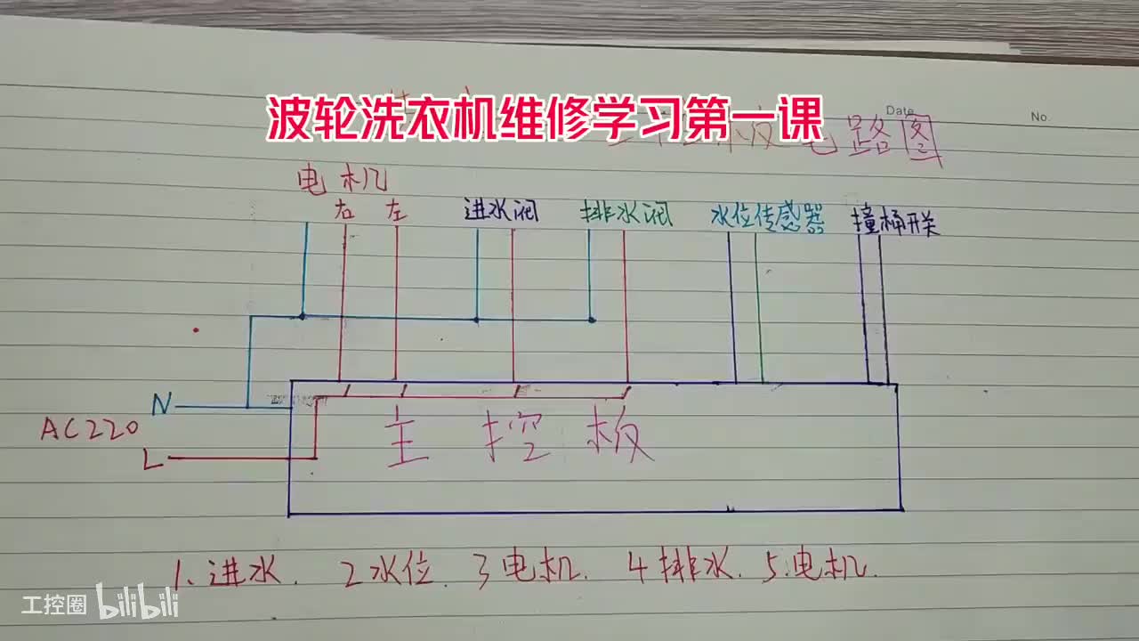 86-波轮洗衣机电路控制第一集