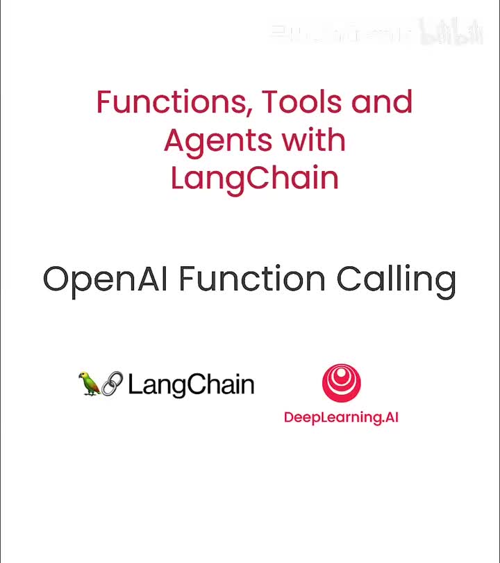 LangChain 的功能、工具和代理02 OpenAl函数调用
