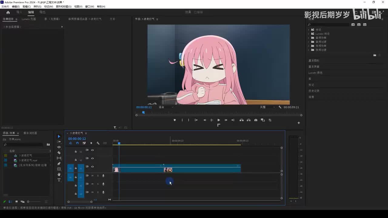 【PR进阶教程】效果与效果预设