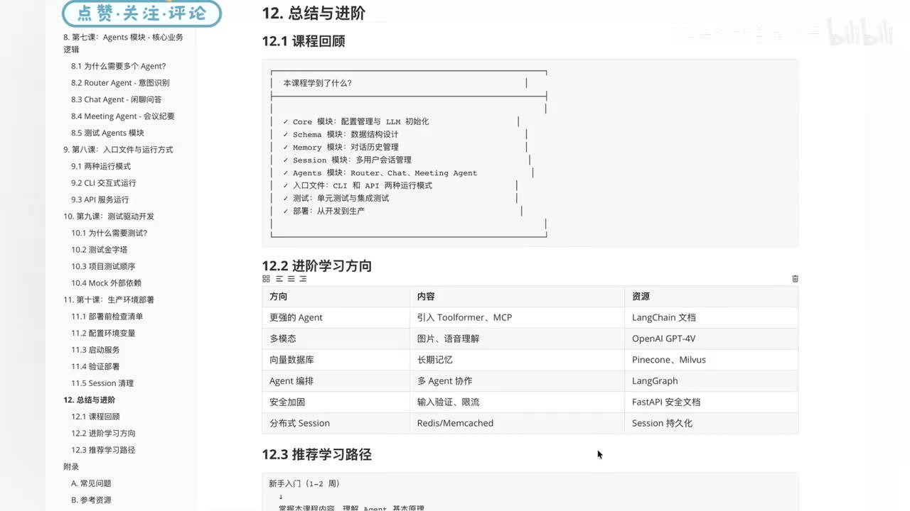 47【总结 + 进阶】多 Agent 开发路线图与未来方向