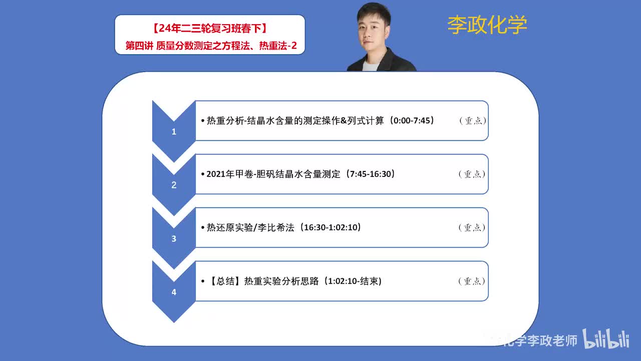 【春季】化学实验综合-第04讲 质量分数测定之热重法、热重法02