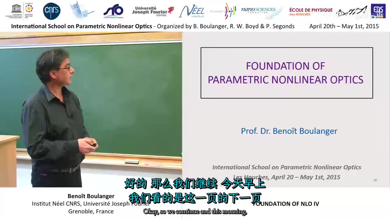 004 - 4-44 Foundation of nonlinear optics IV