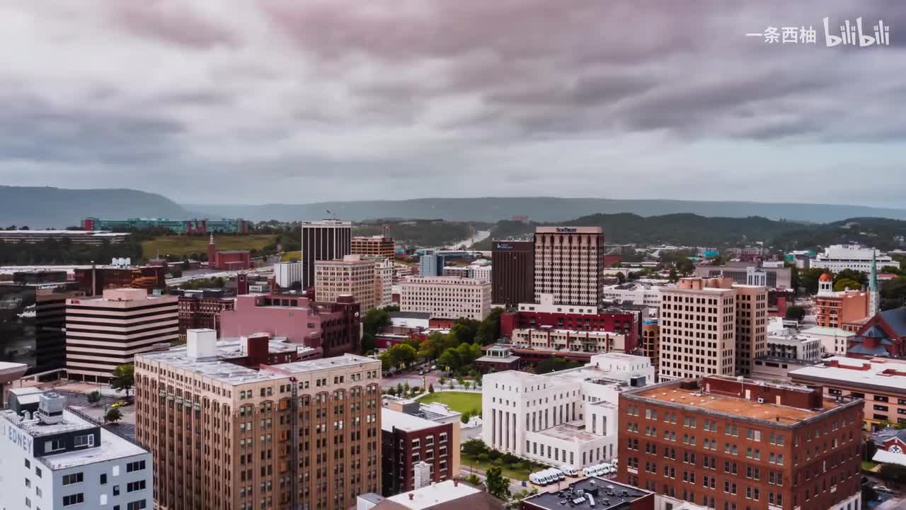 城市航拍延时摄影
