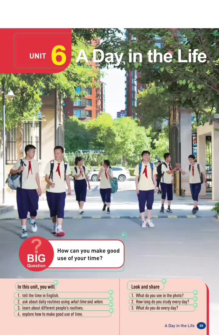 Unit 6 A Day in the Life (p.59)