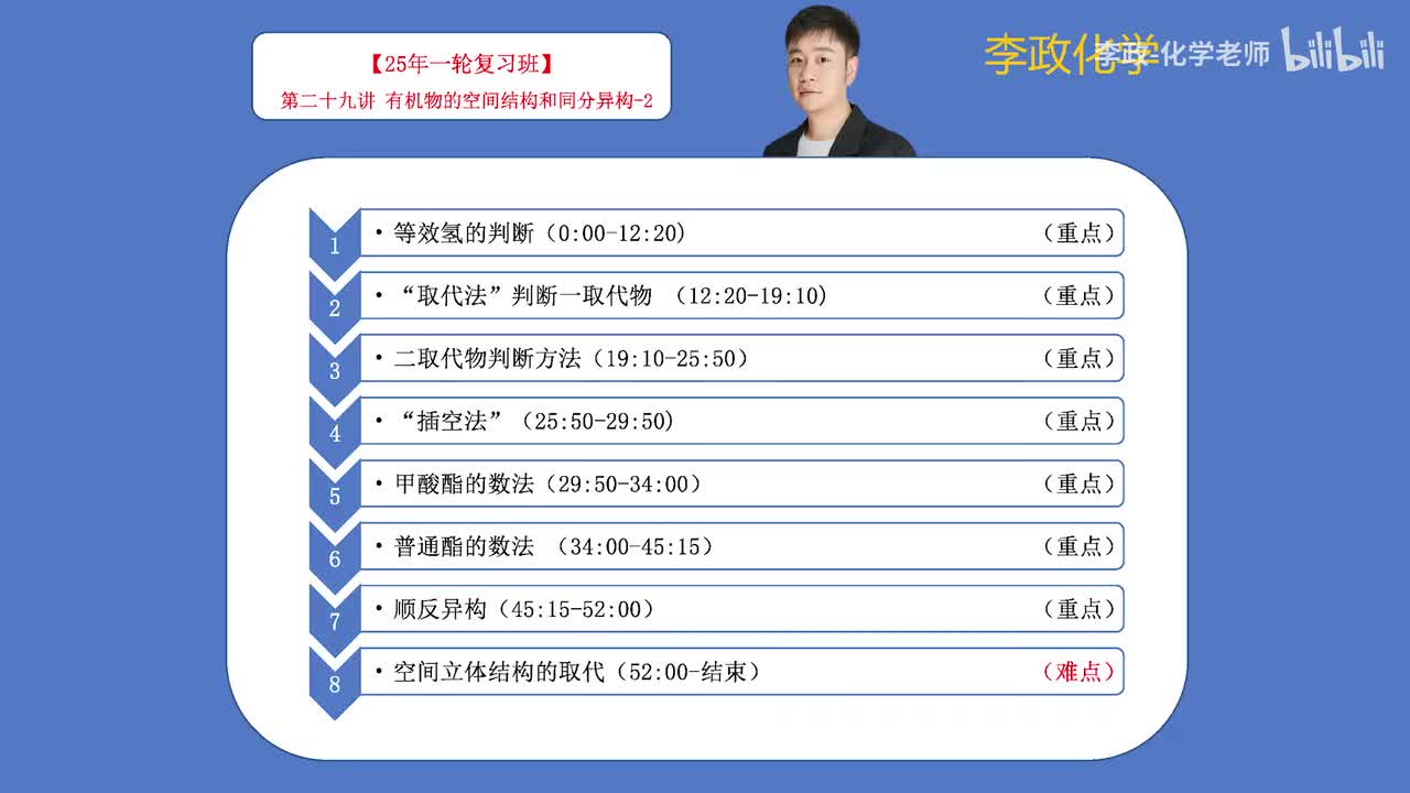 80.【秋季】必修有机-第29讲 有机物的空间结构和同分异构-2