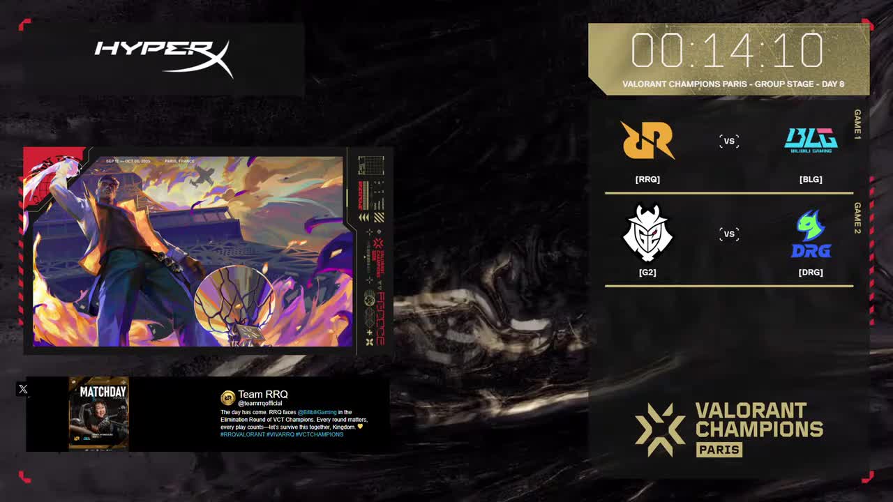 英｜D8｜BLG vs RRQ - G2 vs DRG