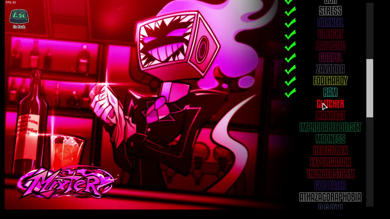 Mixter曲目20 GLITCHER(hex曲目2）retro mix