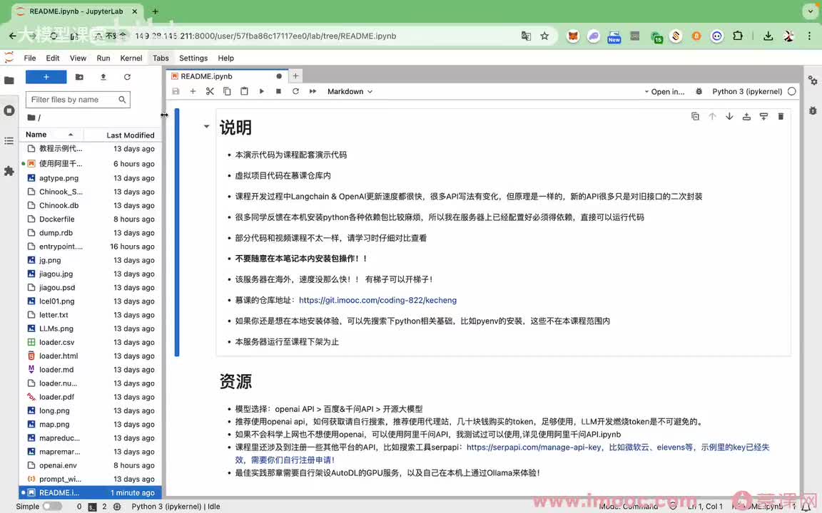 【进阶篇】07. 在线笔记本&千问资源【必看，让你能顺利学习课程】