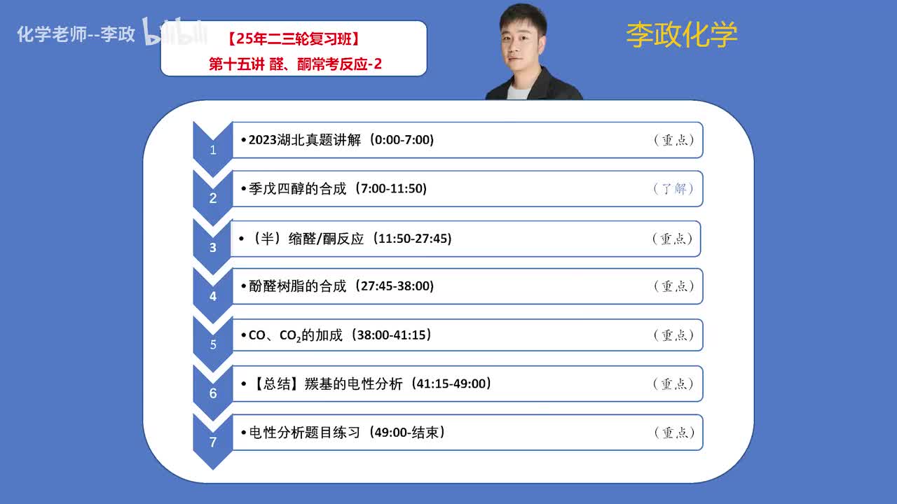 109.【寒假】有机化学-第15讲 醛、酮常考反应-2
