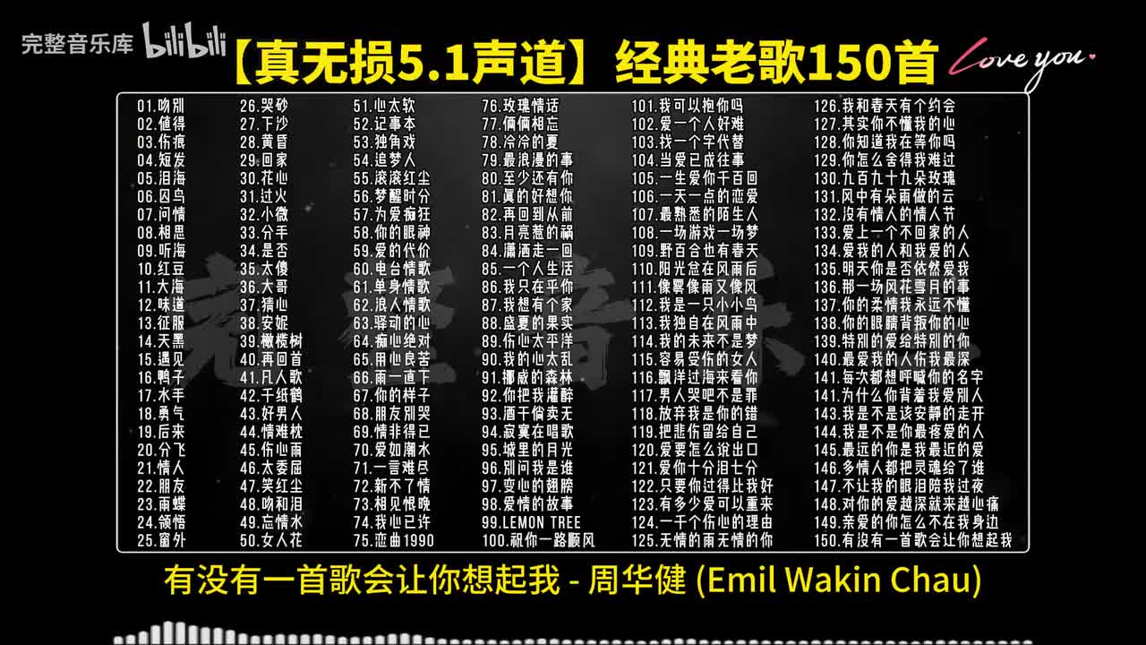 150.有没有一首歌会让你想起我 - 周华健