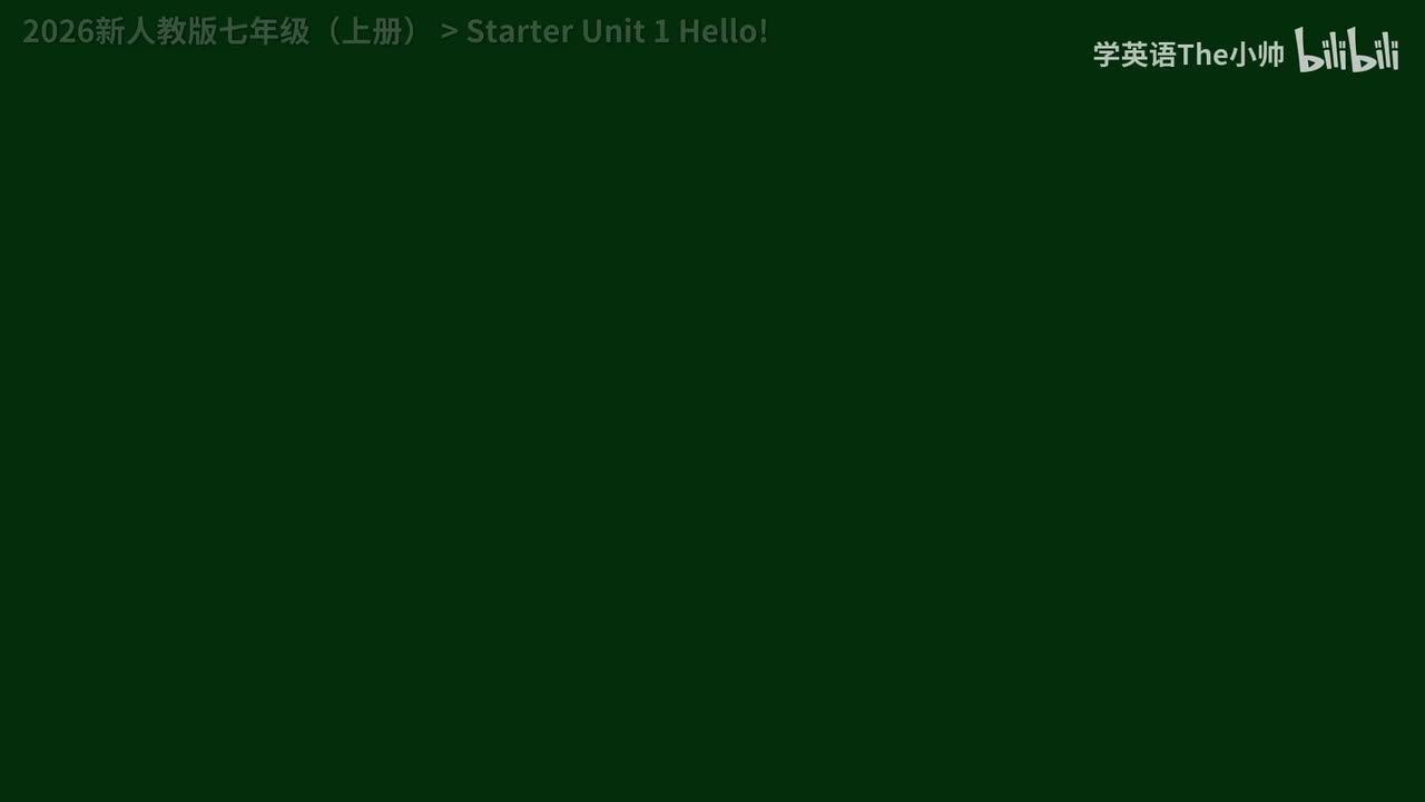 Starter Unit 1 Hello!