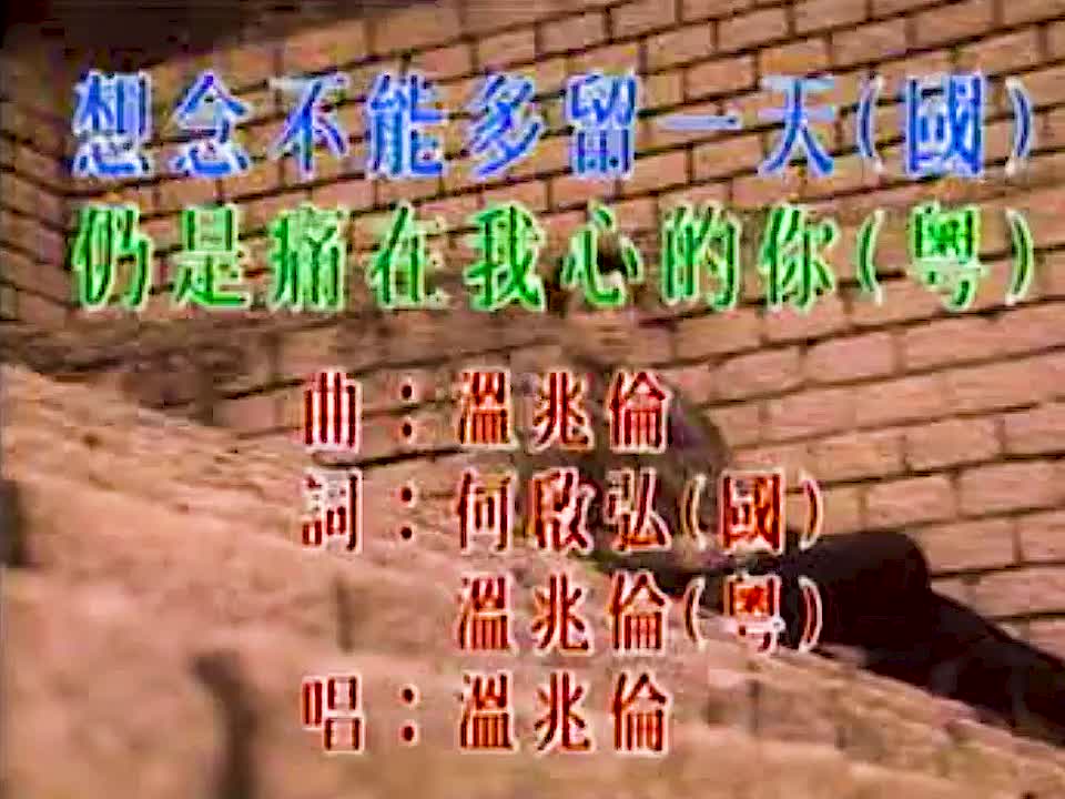 温兆伦 - 想念不能多留一天 720P