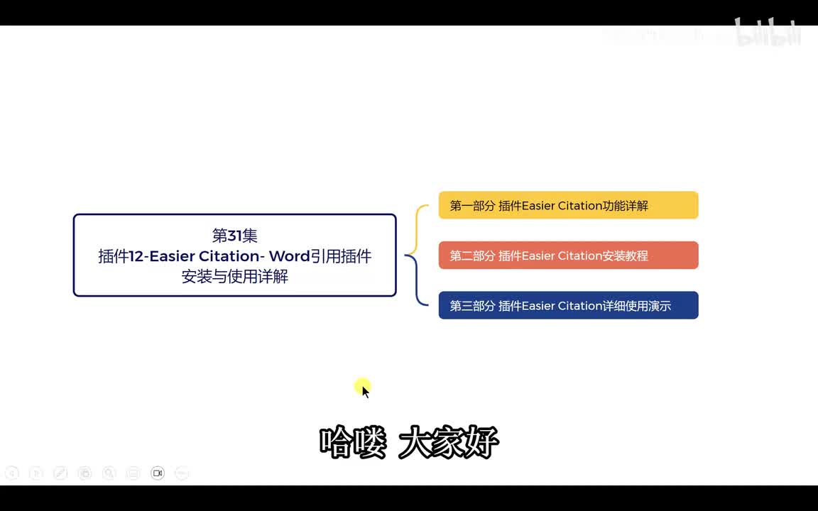 第31集【插件12-Easier Citation- Word引用插件-安装与使用详解】
