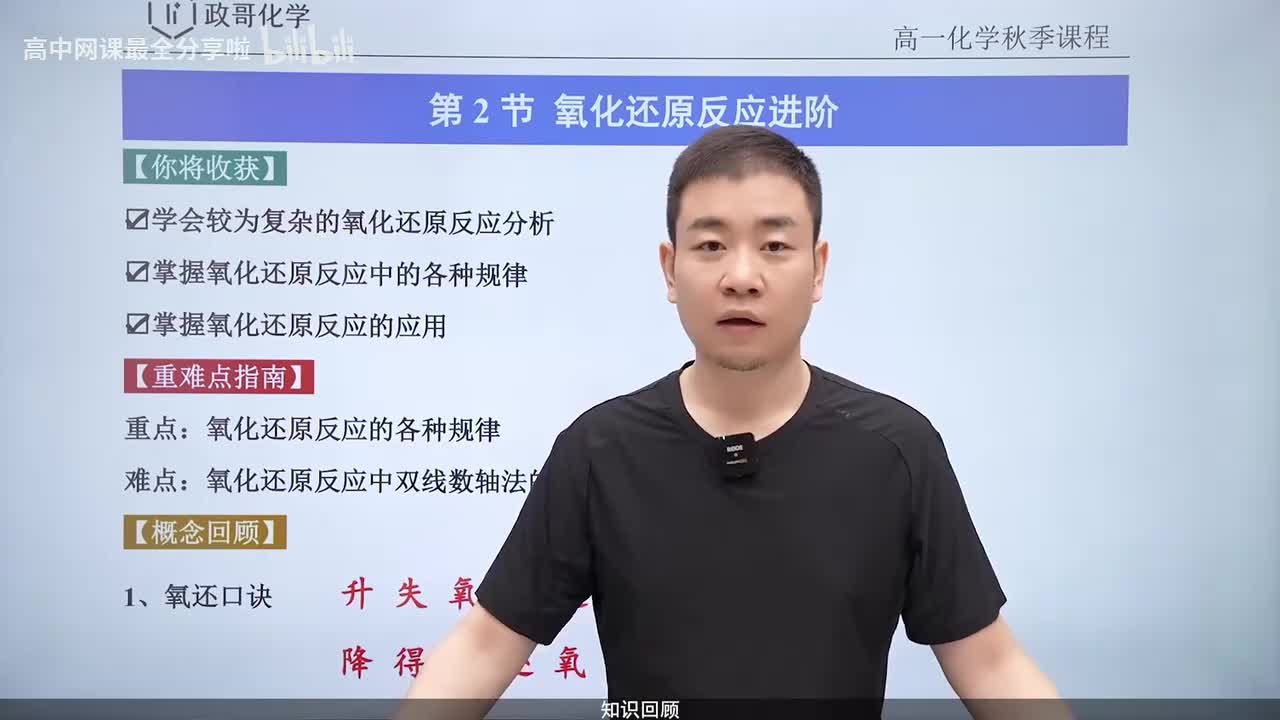 【秋季班】05.【知识回顾】 氧化还原