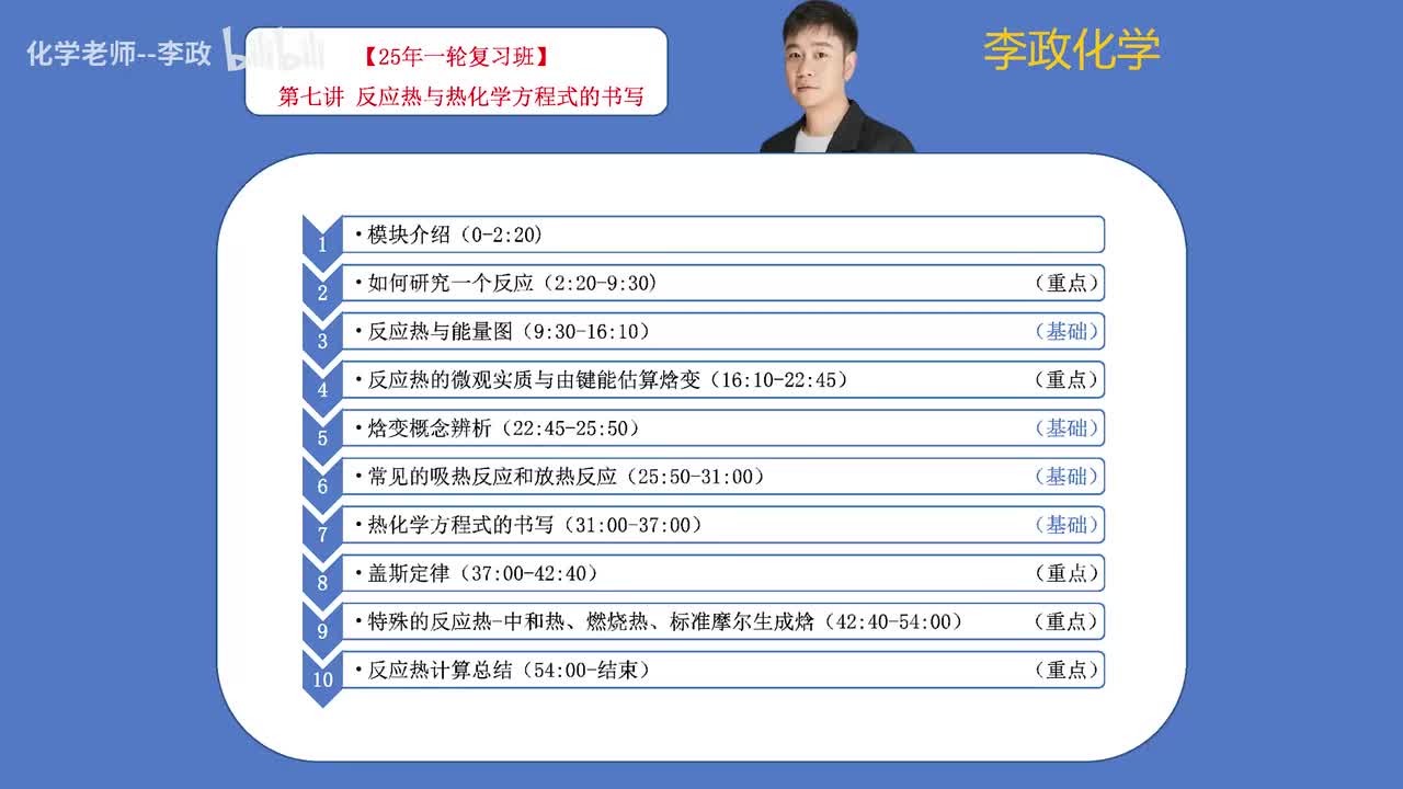 【秋季】反应速率与气体平衡-第07讲 反应热与热化学方程式的书写