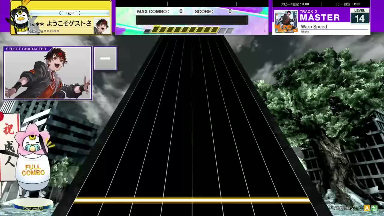 14.4(X-V) Warp Speed [MASTER 14] (譜面確認) [CHUNITHM チュウニズム]