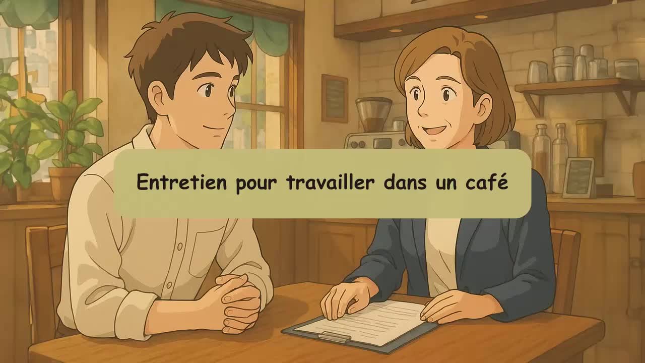 10 Simple French Conversations for beginners Job interviews (A1-A2)