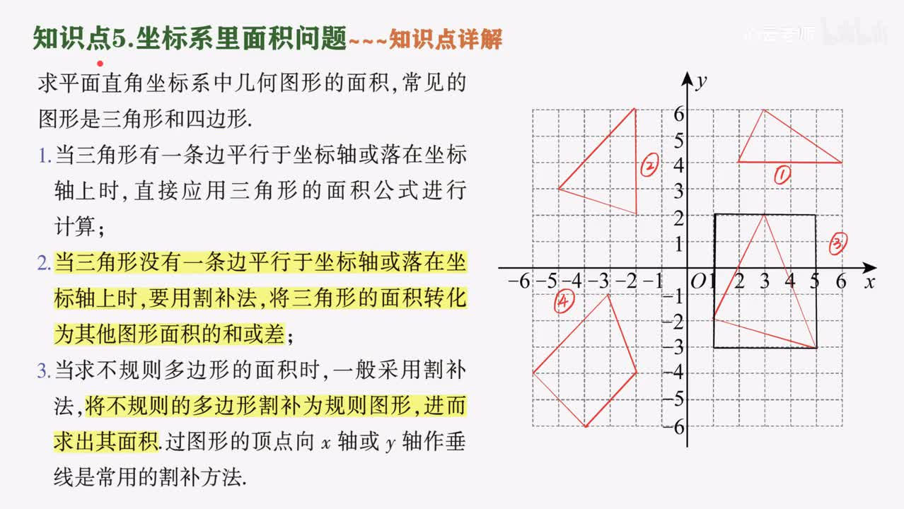 5知识点5坐标系里面积问题