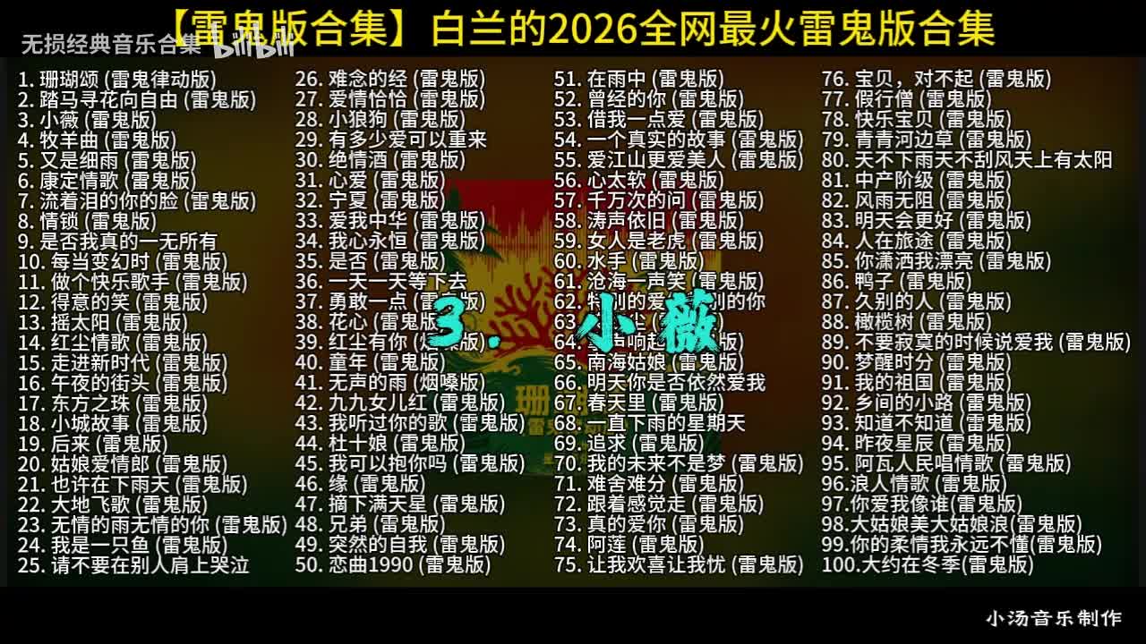 100首白兰的雷鬼版-3